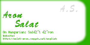 aron salat business card